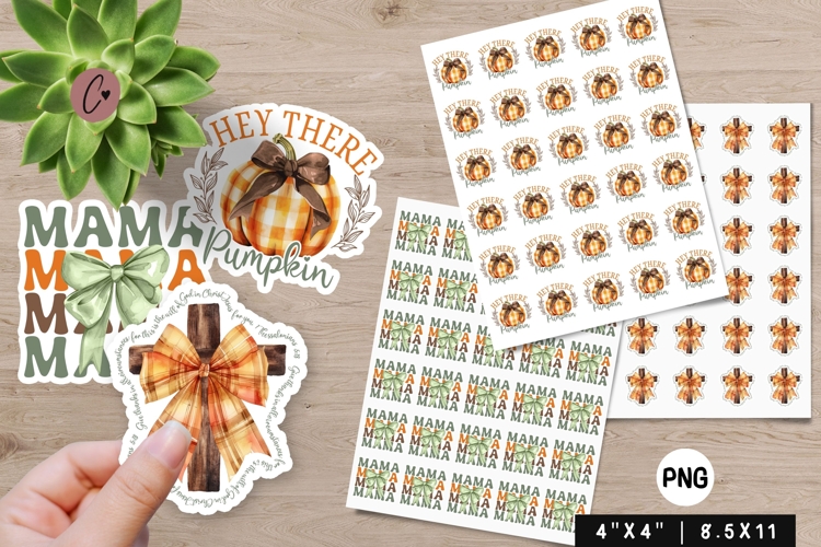 Fall Coquette Stickers PNG