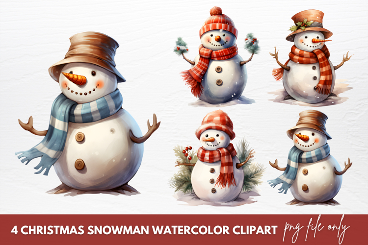 Christmas Snowman Clipart
