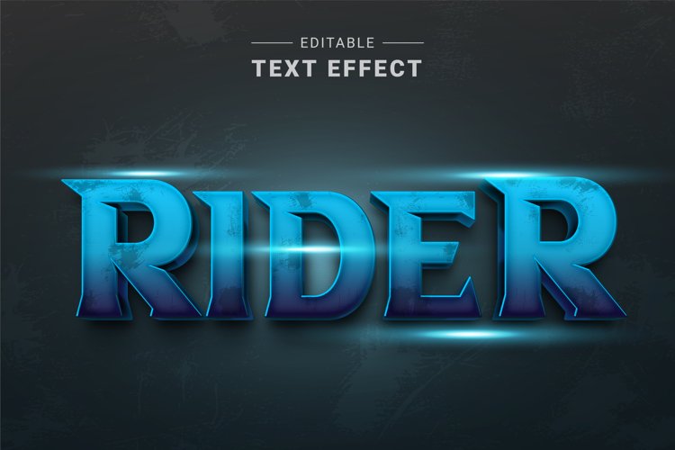 Editable Text Effect for Illustrator. Vector Graphic styles example image 1