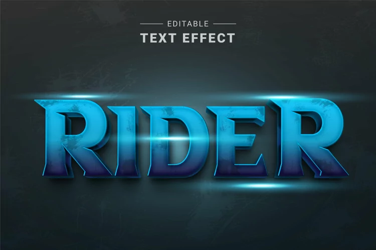 Editable Text Effect for Illustrator. Vector Graphic styles