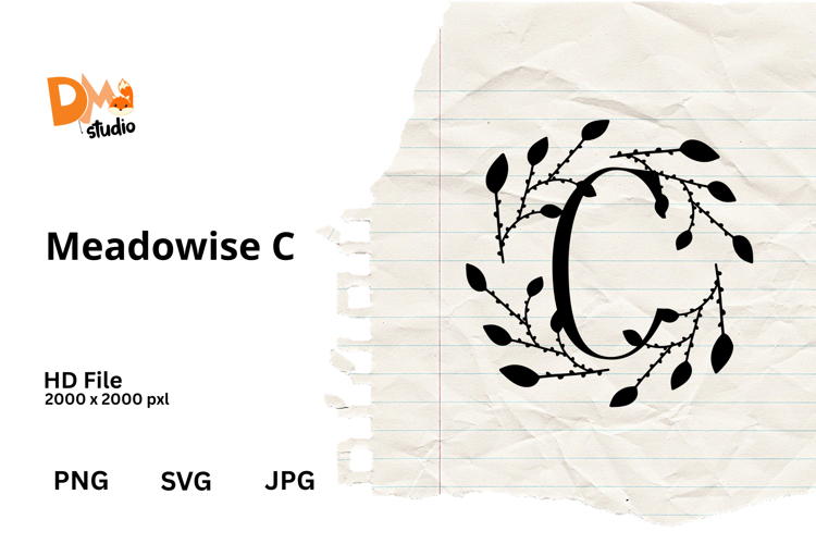 Floral Monogram Letter Svg Image 9