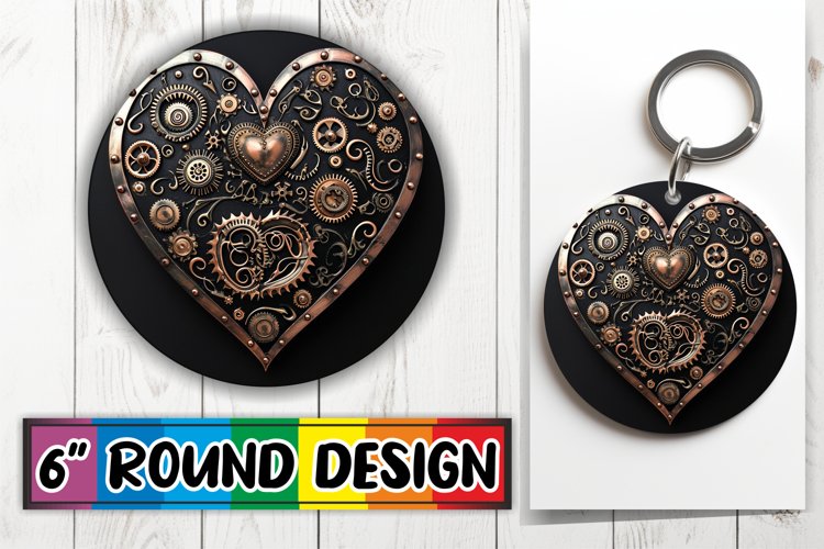Love Theme Sublimation Circles example image 1
