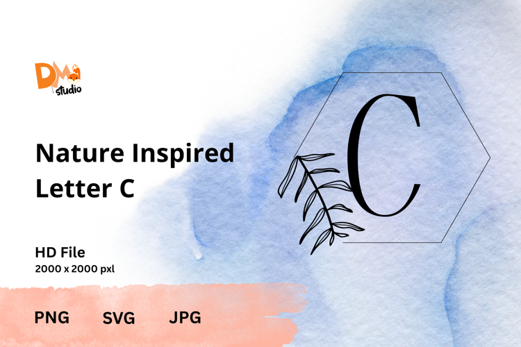 Leaf Monogram Svg Image 24