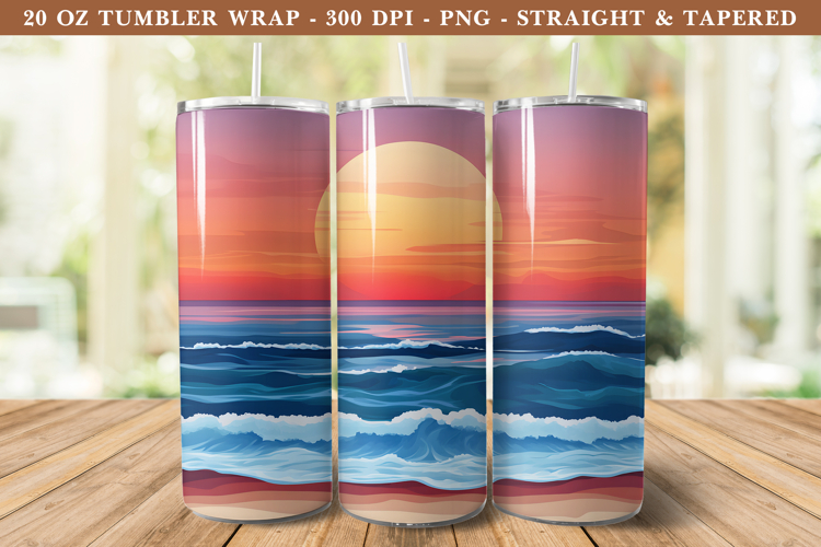 20 Oz Sublimation Tumbler Wrap Image 15
