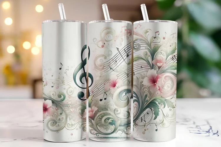 Music Tumbler Wrap | Sublimation | Tumblers