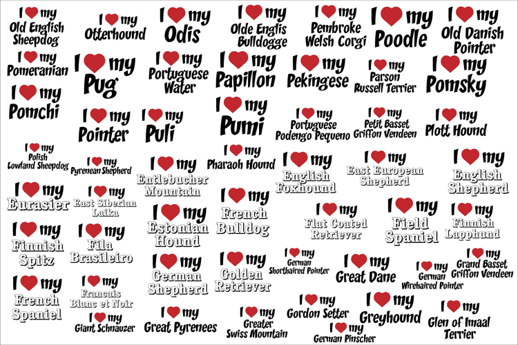 Dog Silhouette Image 2