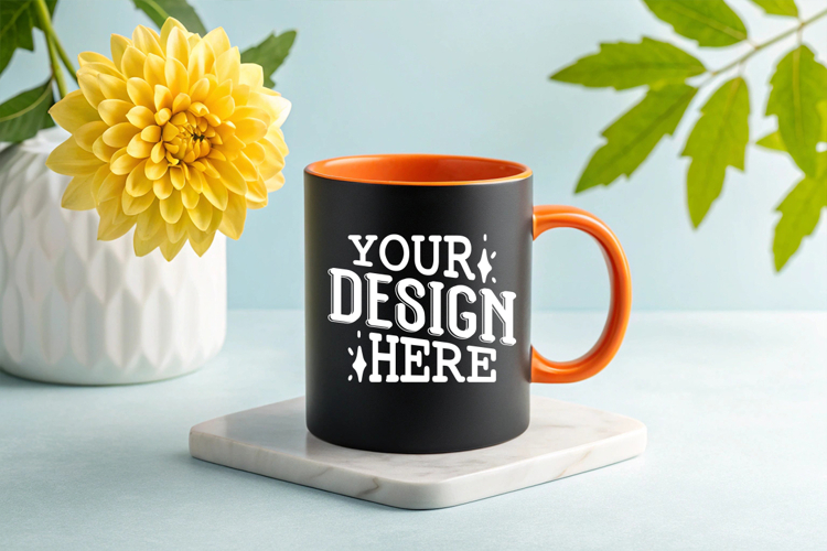 Coffee Mug Mockups, Spring Mug Mockup, Styled Stock Mockup