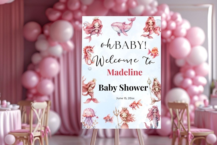 Baby Shower Welcome Sign Template 175
