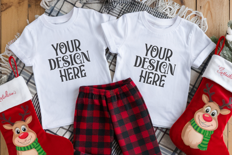 Christmas Family Matching Group T-Shirt Mockup