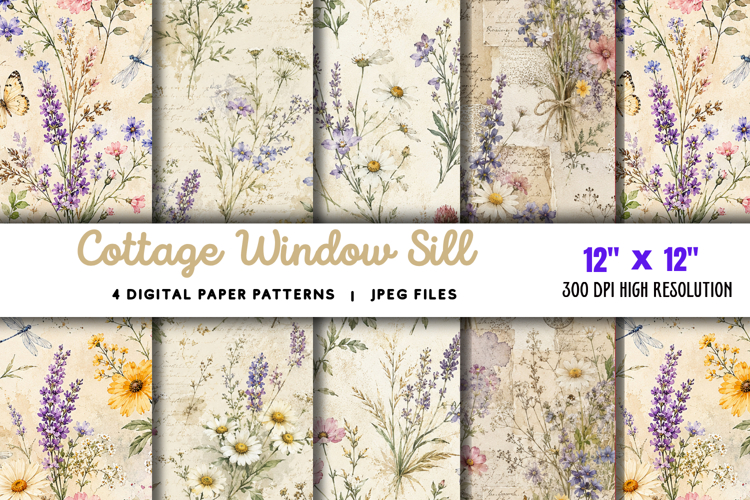 Cottage Window Sill Paper JPG