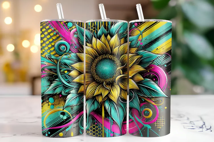 Sunflowers Tumbler Wrap | Sublimation | Tumblers