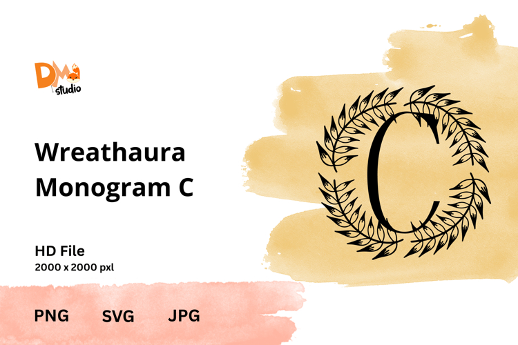 Wreath Monogram SVGs Image 7
