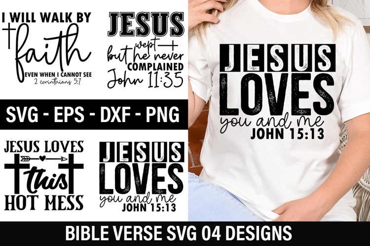 Bible Verse SVG Design - jesus wept but he never complained