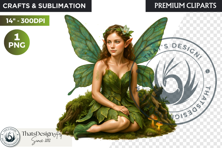 Fantasy clipart Magical Forest Village PNG for scrapbooking