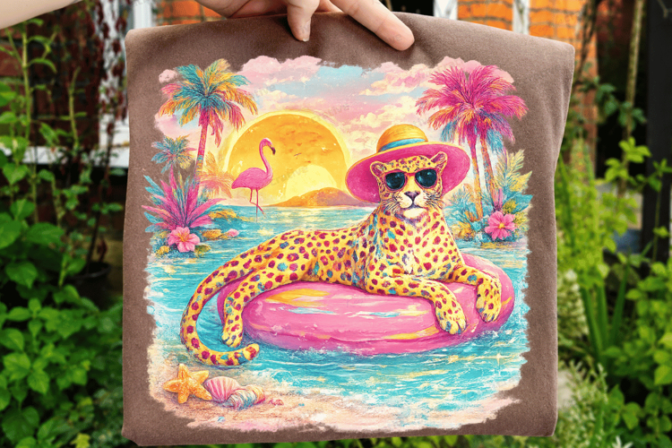 Summer Leopard Pool Float PNG Design summer leopard png,