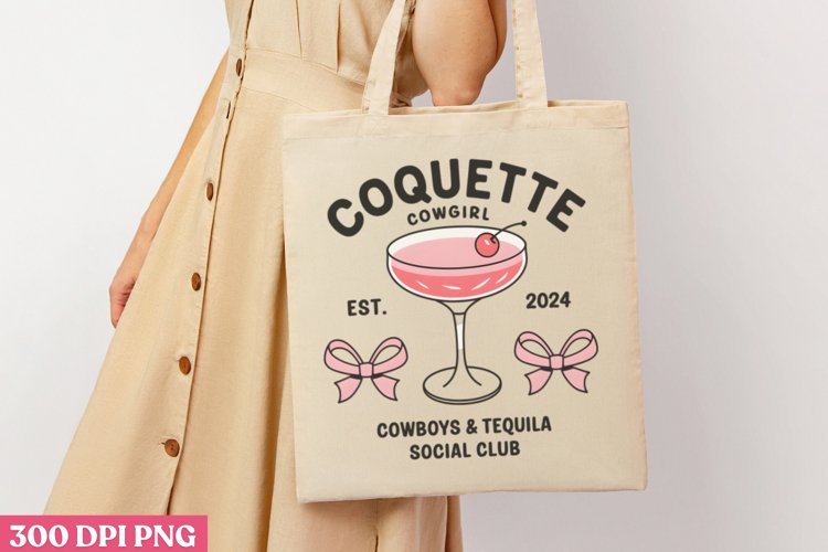 Coquette Cowgirl PNG, Pink Western Sublimation PNG