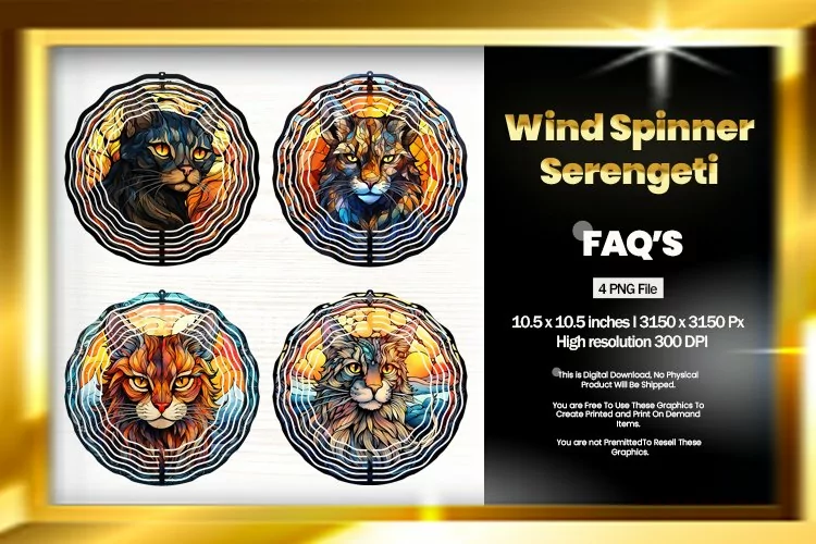 Serengeti Wind Spinner Sublimation - 04 Variation