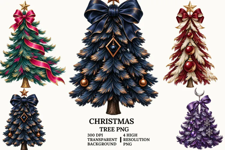 Christmas Train Clipart, Vintage Winter Steam Locomotive PNG