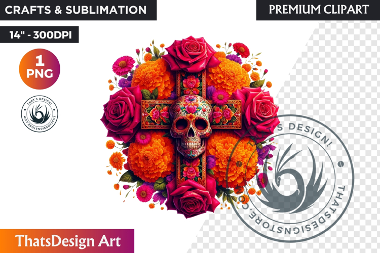 Sugar Skull Clipart Image 19