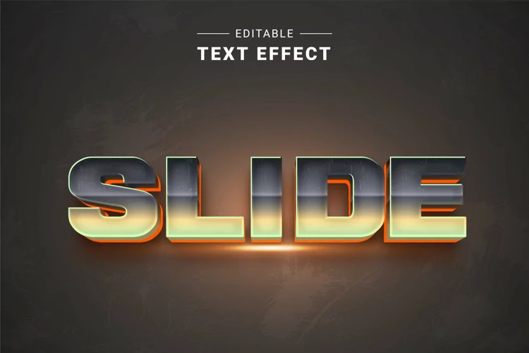 Editable Text Effect for Illustrator. Vector Graphic styles