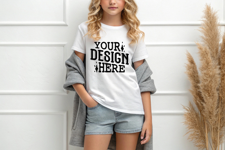 White Tshirt Mockup Image 8