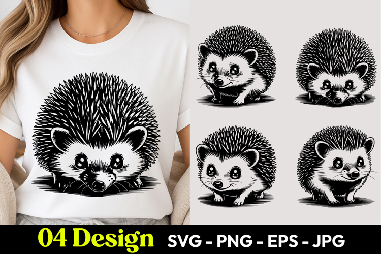 Cute Little Hedgehog SVG PNG