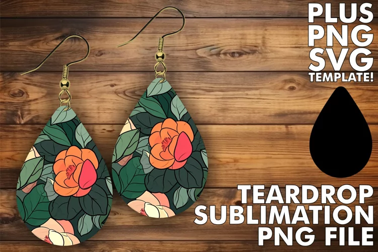 Charming Sublimation Teardrops
