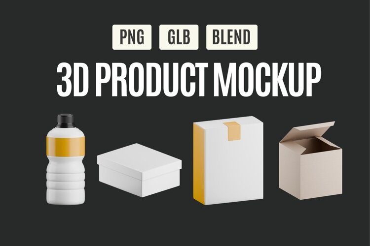 Packaging Models Realistic Packaging 3D Mockup Pack 01