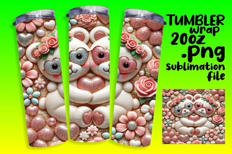 FASHIONABLE 20oz Tumbler Design for Any Occasion , Sweet Ani