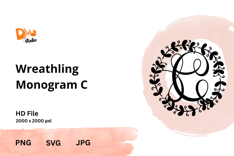 Wreath Monogram SVGs Image 22