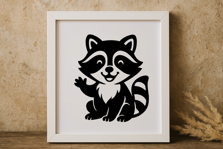 Raccoon Silhouette Image 2