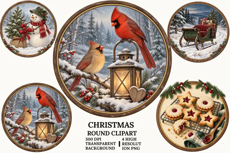 Christmas Nativity Clipart with Mary, Jesus and Angel PNG