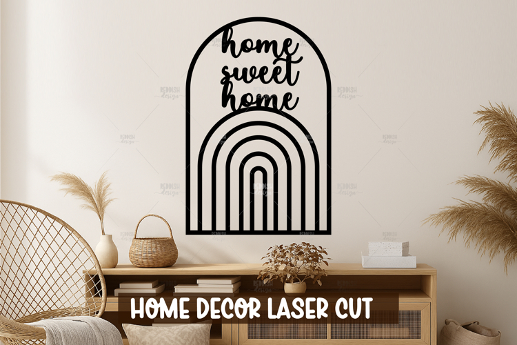 Mid Century Wall Art Laser Cut File for Home Decor