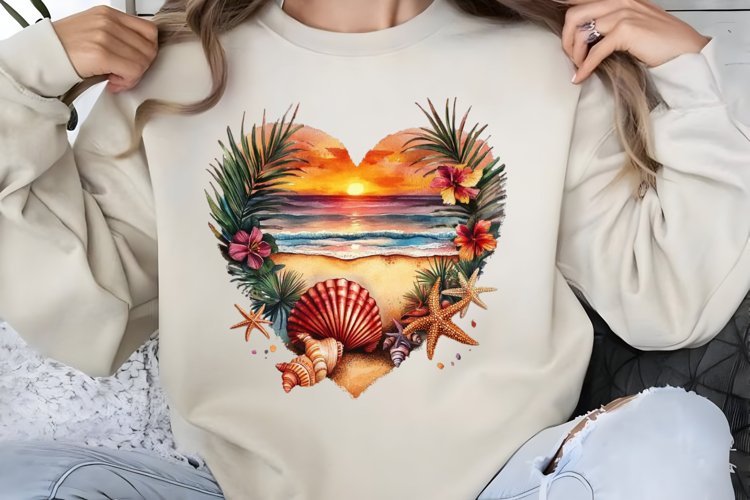 Watercolor Beach Clipart Image 19