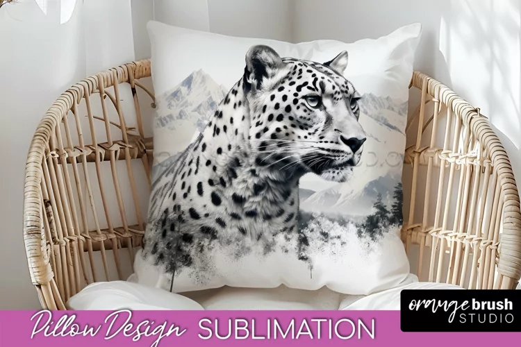 Wild Animals Pillow Cover - Mountain Pillow Sublimation