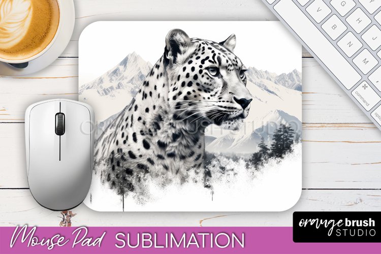 Wild Animals Mouse Pad, Mountain Mousepad Sublimation