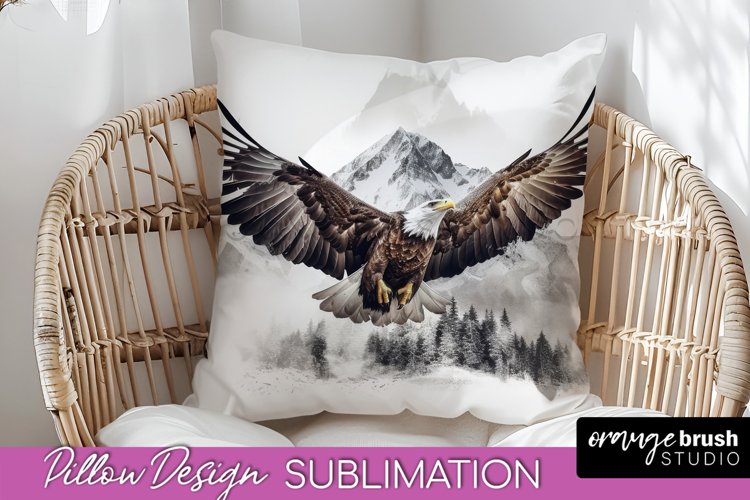 Wild Animals Pillow Cover - Mountain Pillow Sublimation example image 1