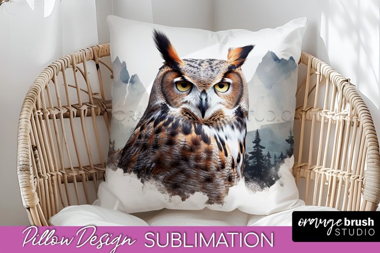Wild Animals Pillow Cover - Mountain Pillow Sublimation example image 1