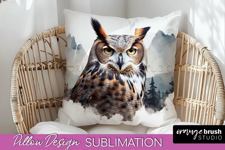 Wild Animals Pillow Cover - Mountain Pillow Sublimation