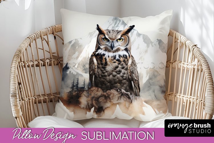 Wild Animals Pillow Cover - Mountain Pillow Sublimation example image 1