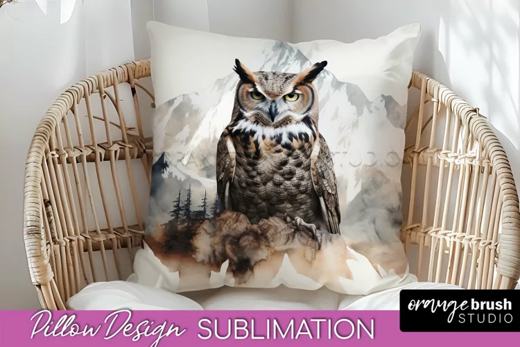 Wild Animals Pillow Cover - Mountain Pillow Sublimation