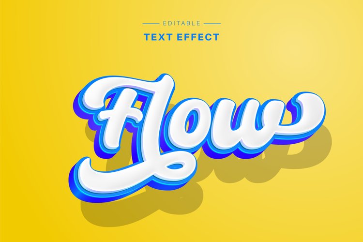 Editable Text Effect for Illustrator. Vector Graphic styles