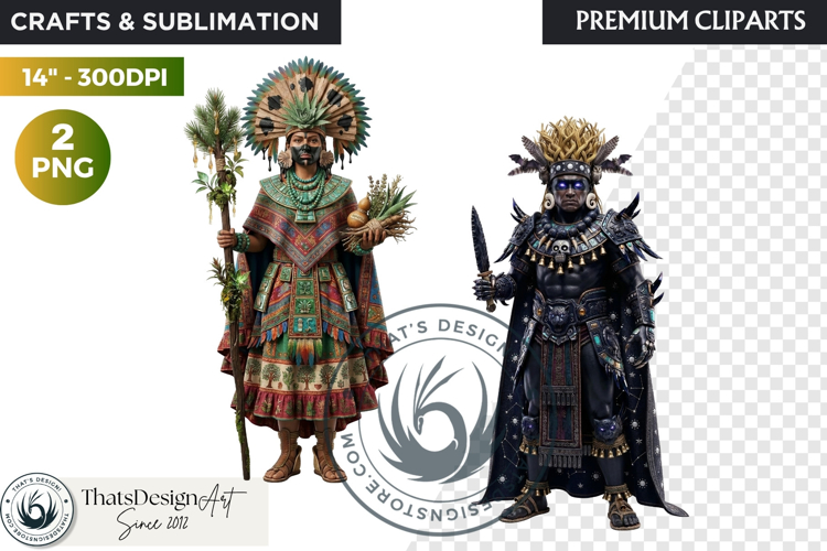 Aztec Deities Pantheon Cliparts | Ancient Mythology gods PNG