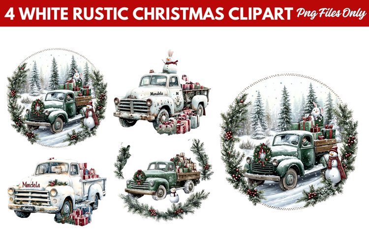 Rustic Christmas Clipart Image 16