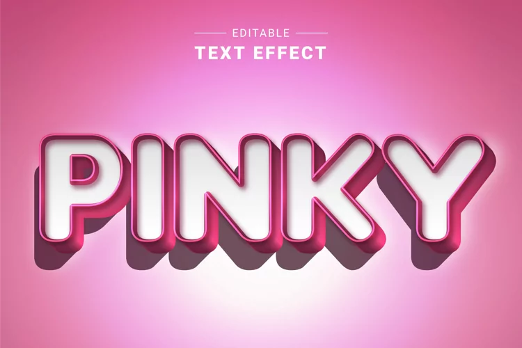 Editable Text Effect for Illustrator. Vector Graphic styles