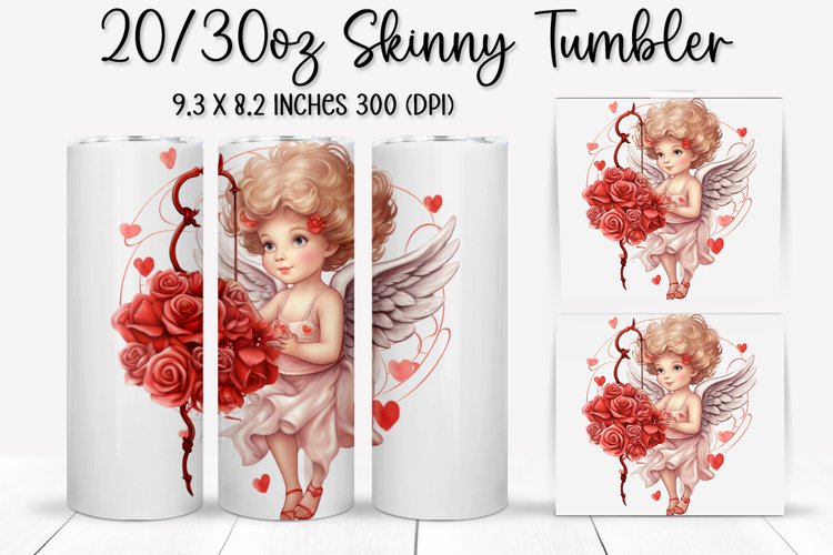 Valentines Day Skinny Tumbler - Sublimation Tumbler Design