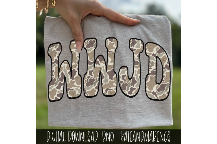 What Would Jesus Do PNG | Camo WWJD PNG | Christian PNG