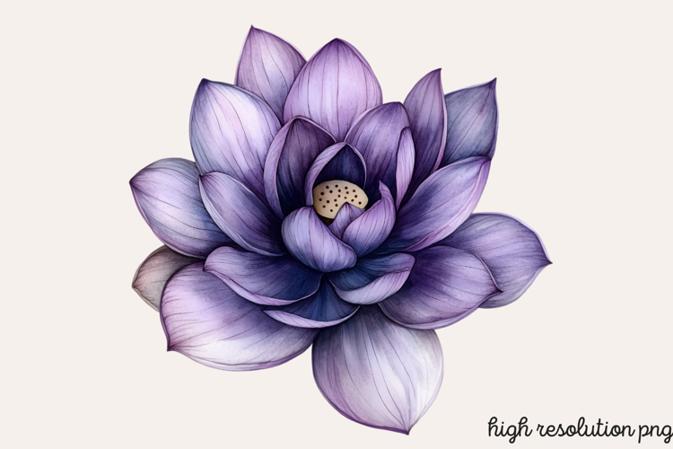 Blue Flower Clipart Image 4