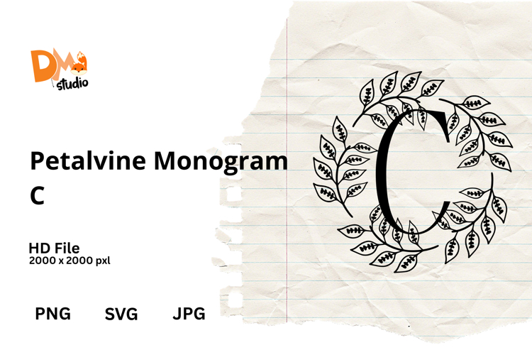 Floral Monogram Letter Svg Image 19