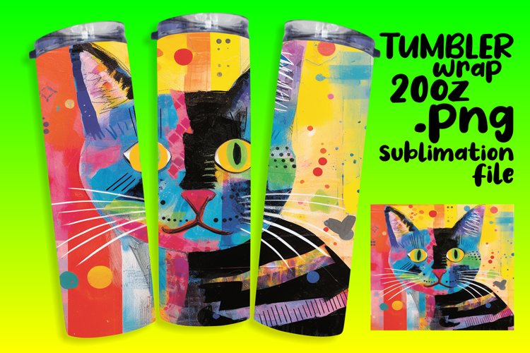 Cozy Cats Sublimation Tumbler Wrap for 20oz
